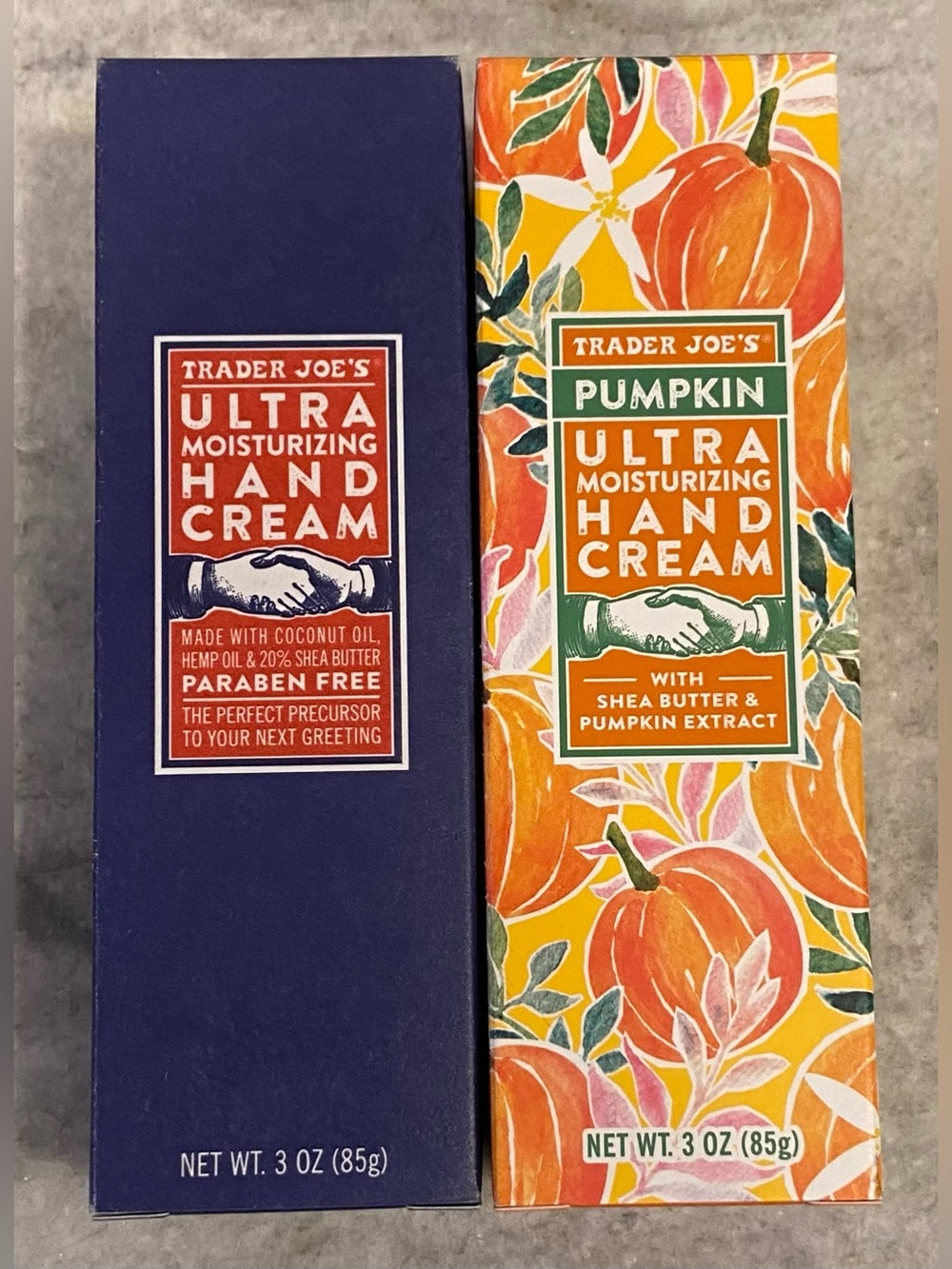 Trader Joe’s Moisturizer Set - Pumpkin Hand Cream & Ultra Moisturizing Cream